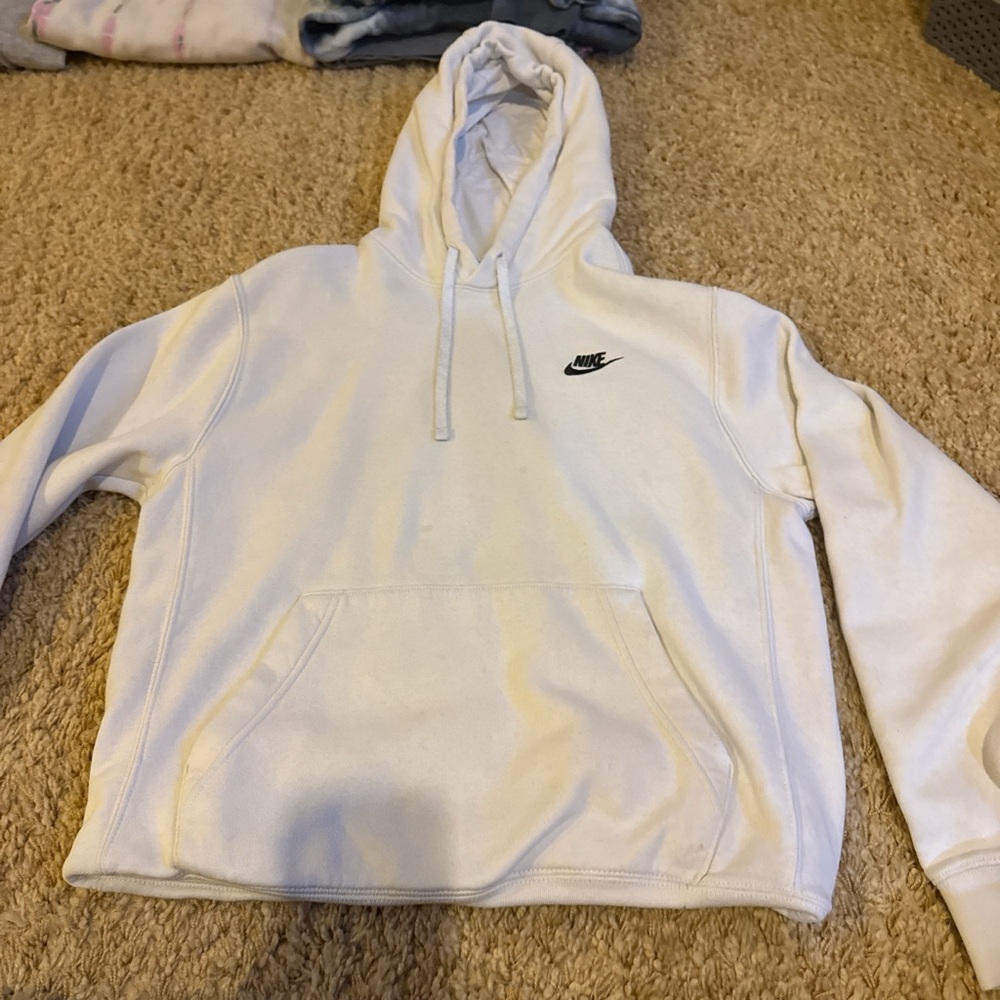 White Nike hoodie